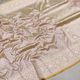 Pure katan silk Handwoven banarasi Tanchoi saree