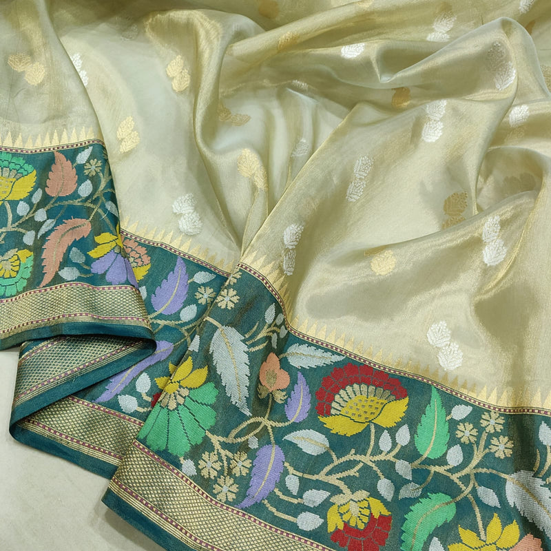 Pure Tissue Silk Handwoven Banarasi Saree