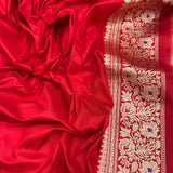 Pure katan silk Handwoven banarasi saree