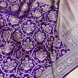 Pure katan silk Handwoven banarasi saree
