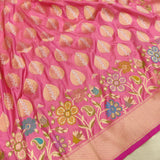 Pure Katan Silk Handwoven Banarasi Saree