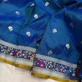 Pure katan silk Handwoven banarasi saree