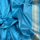Pink colour pure katan silk handwoven banarasi saree