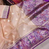 Pure Kora Silk Handwoven Banarasi Saree