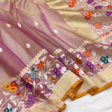 Pure Kora Silk Handwoven Banarasi Saree