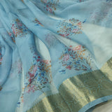 Pure Kora Silk Handwoven Banarasi Saree