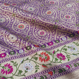 (Copy) Dual Shade Pure Katan Silk Handwoven Banarasi Saree