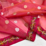 Pure Kora handwoven Banarasi saree
