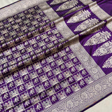 Pure katan silk Handwoven banarasi saree