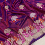 Dual Sade pure Katan silk handwoven banarasi saree