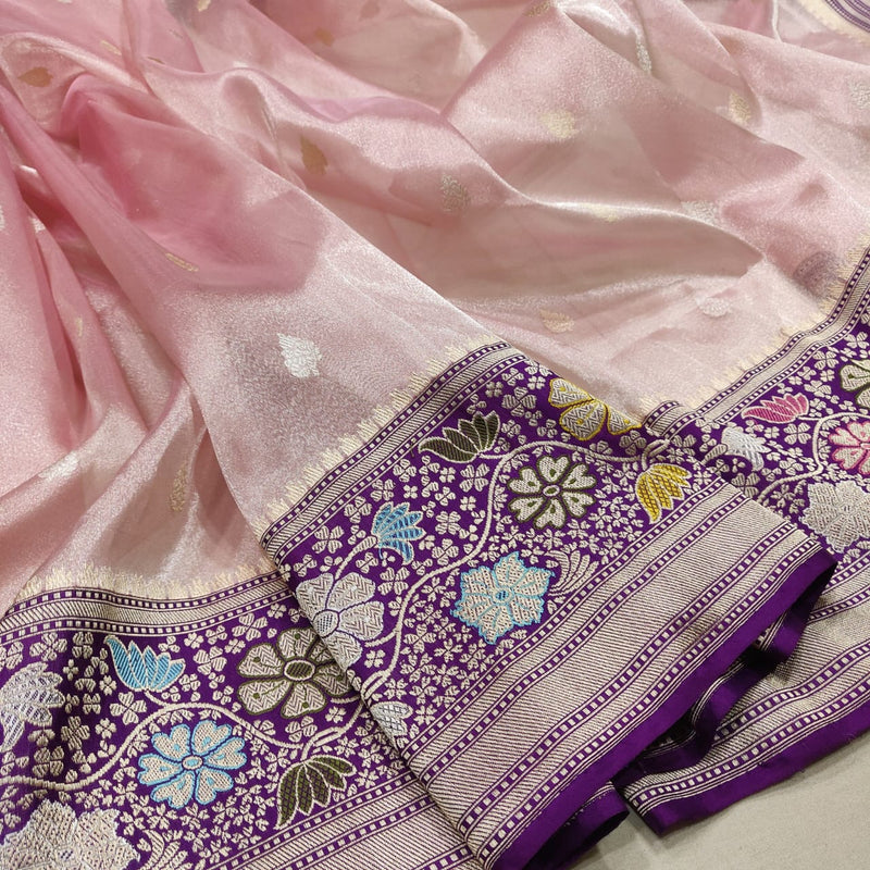 Pure Tissue Silk Handwoven Banarasi Saree