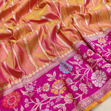 Pure katan silk Handwoven banarasi saree