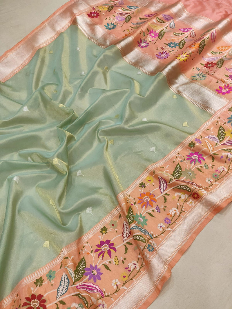 Pure Tissue Silk Handwoven Banarasi Saree