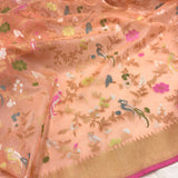 Pure Kora Silk Handwoven Banarasi Saree