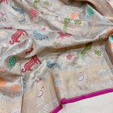 Pure Katan Silk Handwoven Banarasi Saree