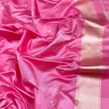 Pure kora Handwoven Banarasi saree