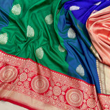 Pure katan silk Handwoven banarasi saree