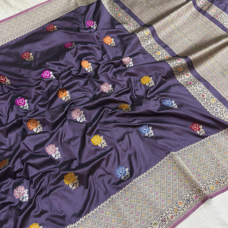 Pure Katan Silk Handwoven Banarasi Saree