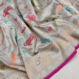 Pure Katan Silk Handwoven Banarasi Saree