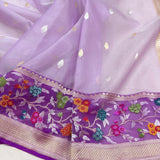 Pure Kora Silk Handwoven Banarasi Saree