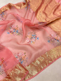 Pure Kora Silk Handwoven Banarasi Saree