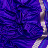 Royal blue dual shade pure katan silk Handwoven banarasi saree
