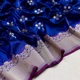 Pure katan silk Handwoven banarasi saree