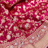 Pure katan silk Handwoven banarasi saree
