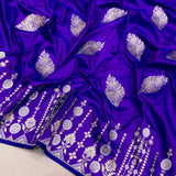 Pure katan silk Handwoven banarasi saree