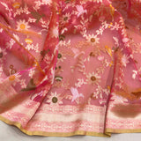 Pure kora Handwoven Banarasi saree
