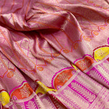 Pure katan silk Handwoven banarasi saree