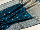 Pure katan silk Handwoven banarasi saree