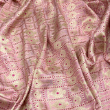 Red colour pure katan silk Handwoven banarasi saree