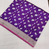 Purple colour Pure Katan Silk Handwoven Banarasi Saree