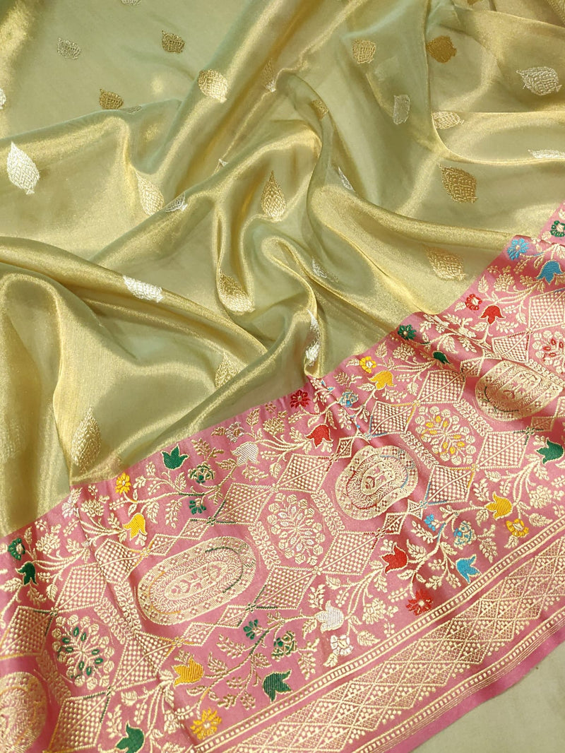 Pure Tissue Silk Handwoven Banarasi Saree