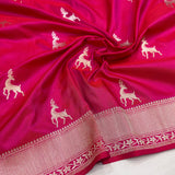 Pure katan silk Handwoven banarasi saree