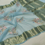 Pure Kora Silk Handwoven Banarasi Saree