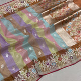 Pure Kora Silk Handwoven Banarasi Saree