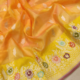 Pure Kora Silk Handwoven Banarasi Saree