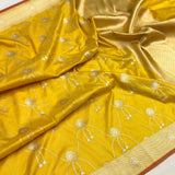 Pure Katan Silk Handwoven Banarasi Saree