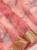 Pure Kora Silk Handwoven Banarasi Saree