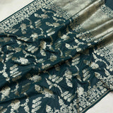Pure katan silk Handwoven banarasi saree