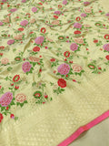 Pure Katan Silk Handwoven Banarasi Saree