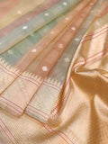 Pure Kora Silk Handwoven Banarasi Saree