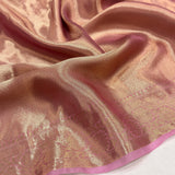 Multicolour pure kora Handwoven Banarasi saree