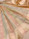 Pure Kora Silk Handwoven Banarasi Saree