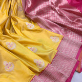 Pure katan silk Handwoven banarasi saree