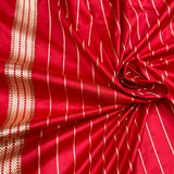 Lavender colour pure katan silk Handwoven banarasi saree
