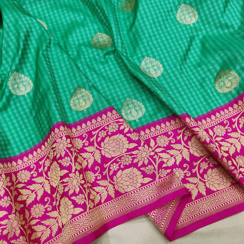 Pure Katan Silk Handwoven Banarasi Saree