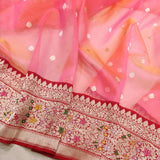 Pure Kora Silk Handwoven Banarasi Saree